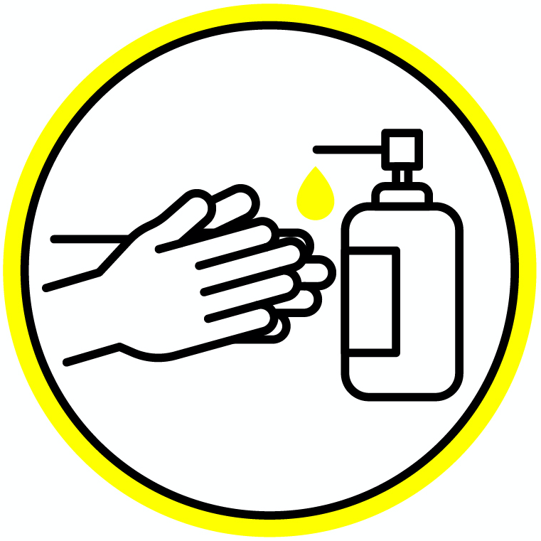 Pictogramme: désinfections des mains