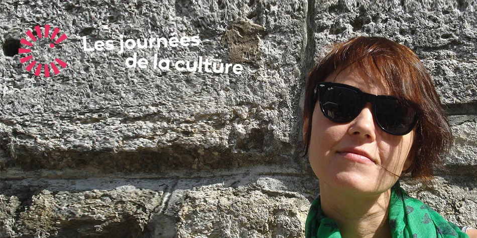 Photo d'Alla Zagaykevych avec le logo des journées de la culture
