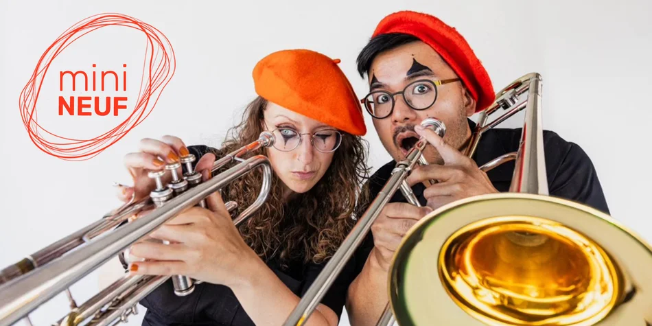 Photo du Duo ÉK avec leur instruments