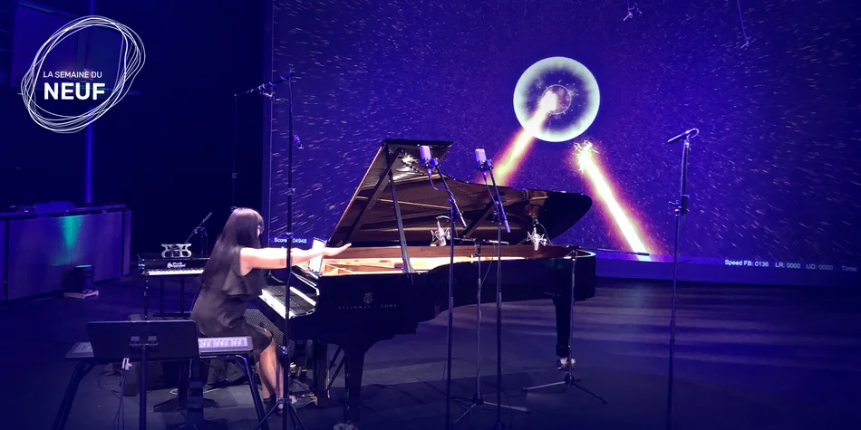 Photo of a pianist on stage