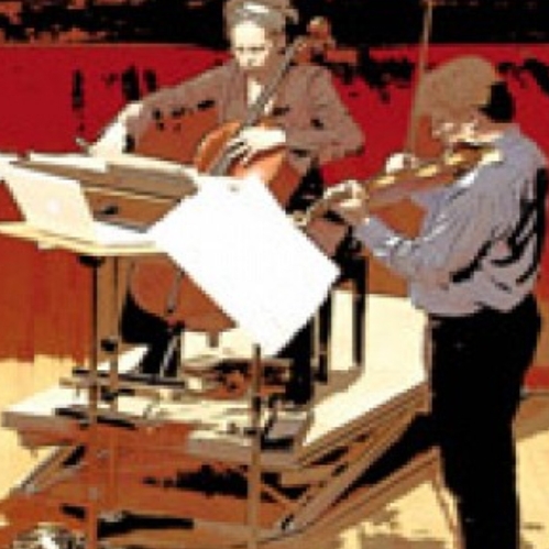 Stylised photo of the Bozzini Quartet