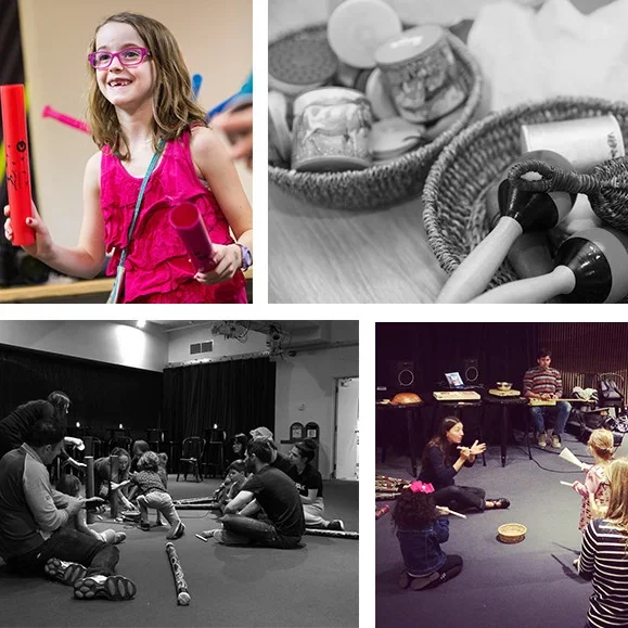 Collage de photos des ateliers jeunesse