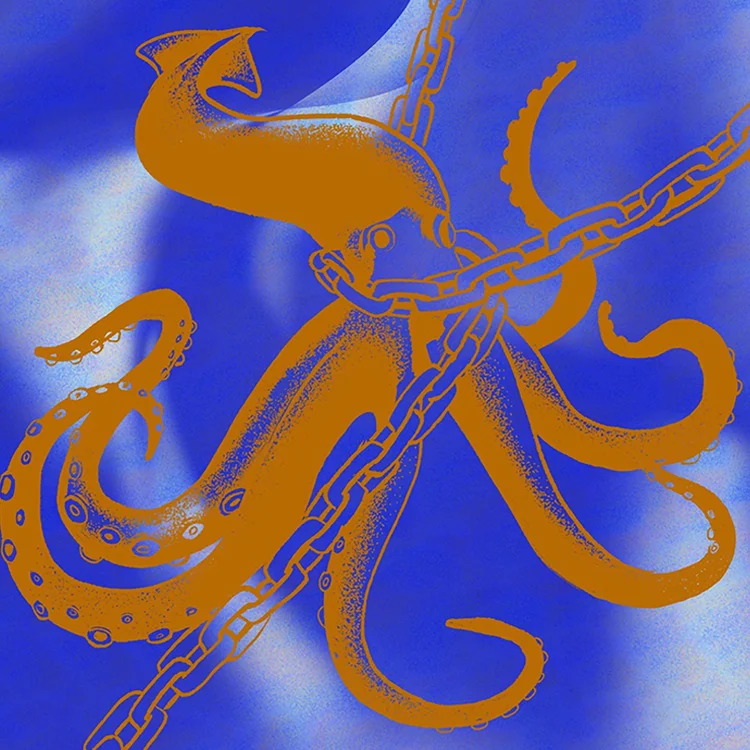squid in chains