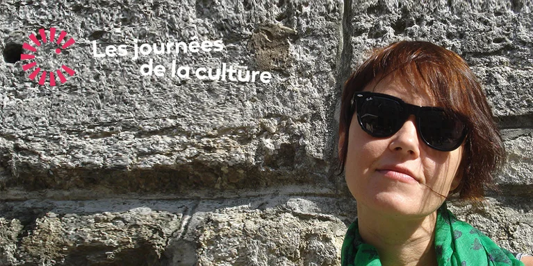 Photo d'Alla Zagaykevych avec le logo des journées de la culture