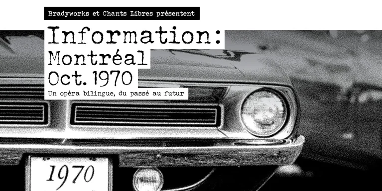 visuel information en noir et blanc avec une voiture des années 70