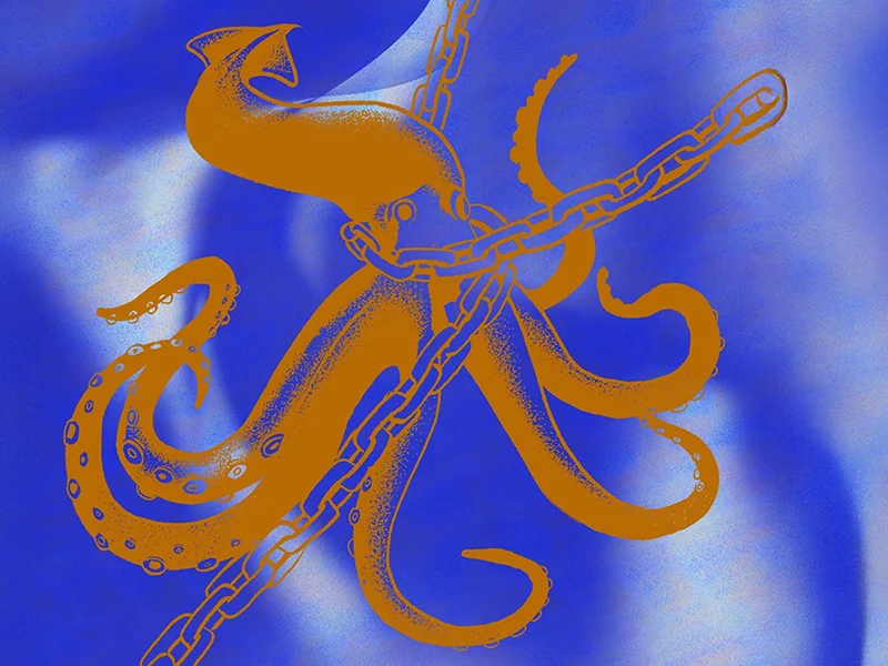 squid in chains