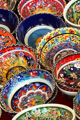 Photo of colorfull bowls